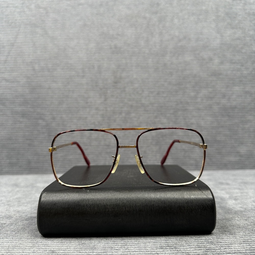 Vintage Tura Gold Tortoise Aviator Y2K Eyeglasses Frame MOD 25 57-19 146 Unisex